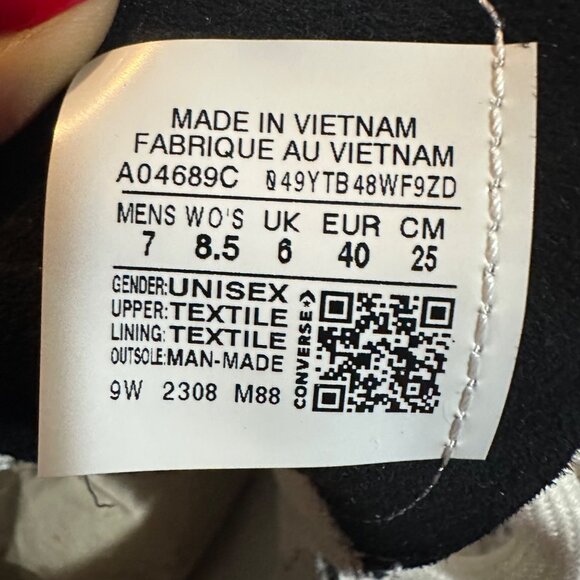 ❤️Converse Chuck Taylor All Star Cruise Hi Sz 7 Men's Casual Shoes Black A04689C - Picture 10 of 10